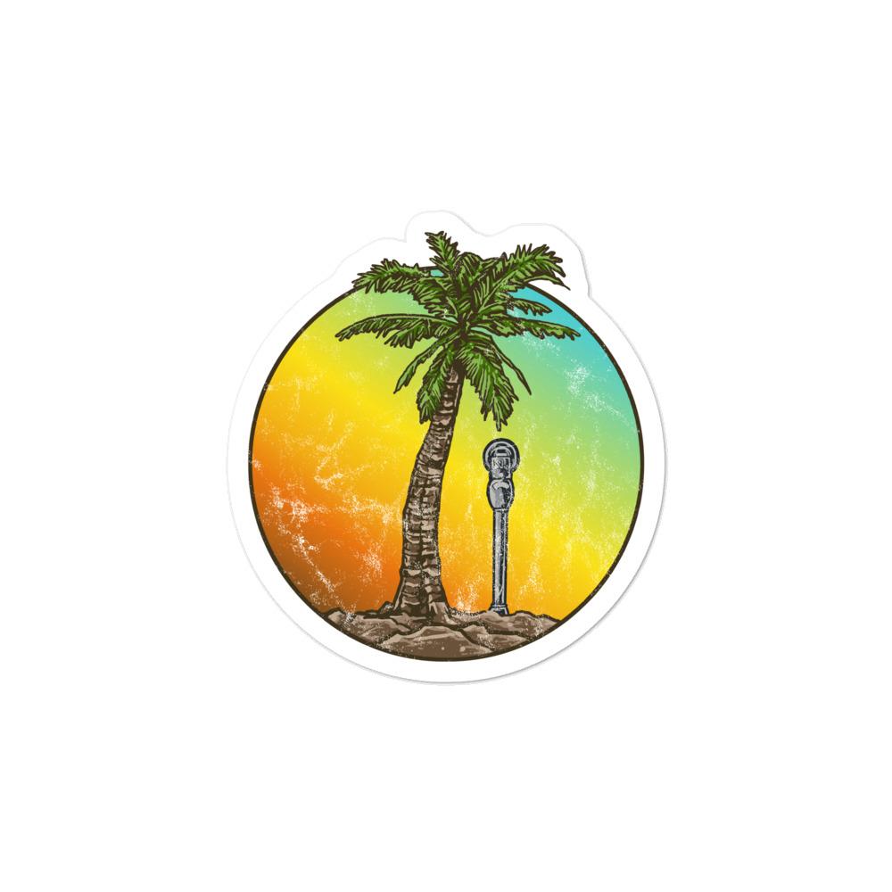 Palm Tree Island Sticker - Wrightsville Beach Apparel - Palm Tree Island